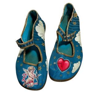 Hot Chocolate Design Chocolaticas Cupid Mary Jane Shoes Sz 8.5 Hearts Arrows